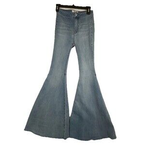 We The Free Jeans Size 25 Just Float On Flare Bell Bottoms Hippie Coachella Boho